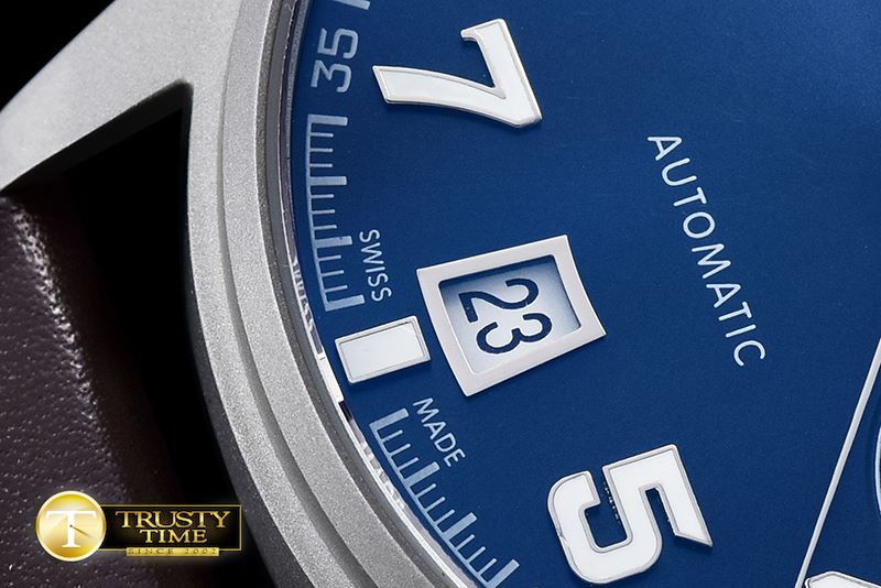 IWC Big Pilot LPP SandBlasted SS/LE Blue YLF A521111 -IWC0340A
