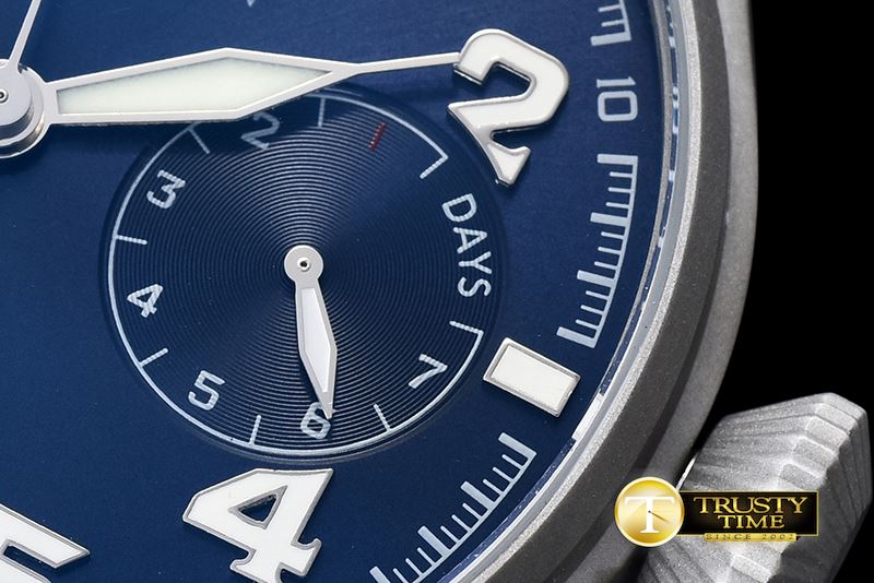 IWC Big Pilot LPP SandBlasted SS/LE Blue YLF A521111 -IWC0340A