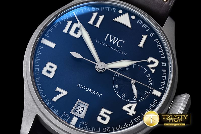 IWC Big Pilot LPP SandBlasted SS/LE Blue YLF A521111 -IWC0340A