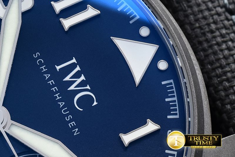 IWC Big Pilot LPP SandBlasted SS/NY Blue YLF A521111 -IWC0340B