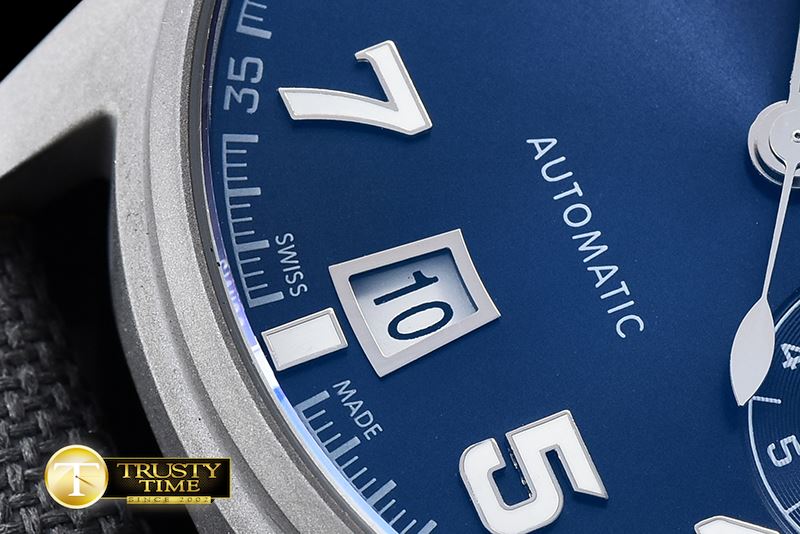 IWC Big Pilot LPP SandBlasted SS/NY Blue YLF A521111 -IWC0340B