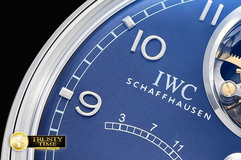 IWC Portugese Mystere Tourbillon SS/LE Blue YLF Tourb -IWC0364B