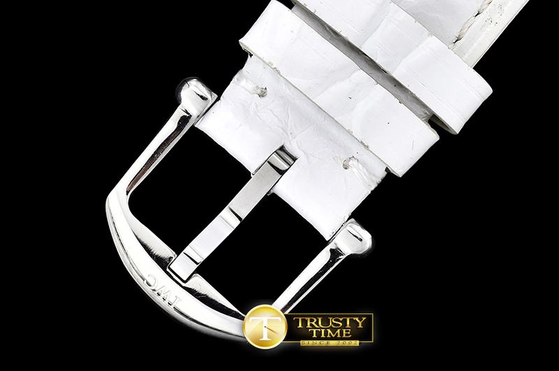 IWC Portofino Automatic Diam Bez SS/LE Silv Wht A2851 Mod -IWC0366F