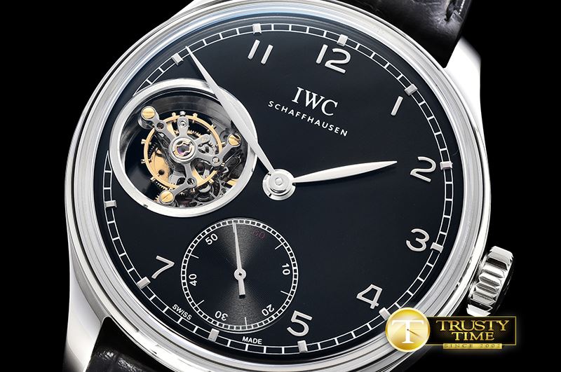 IWC Portugese Tourbillon SS/LE Black/Num YLF Tourb -IWC0367D