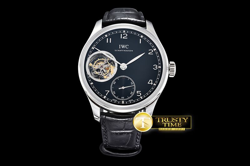 IWC Portugese Tourbillon SS/LE Black/Num YLF Tourb -IWC0367D