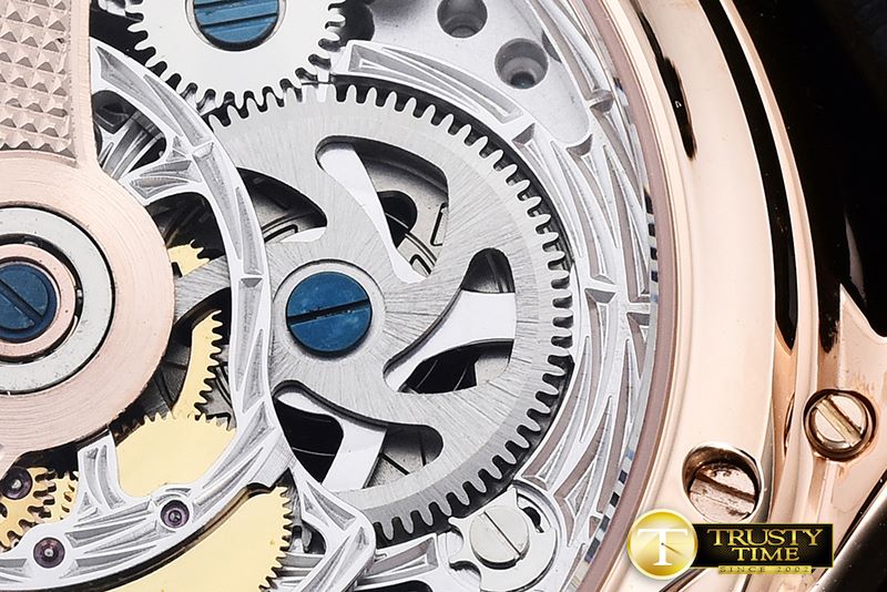 예거 르쿨트르 Master Skeleton Tourbillon RG/LE White Flying Tourbillo -JL091B