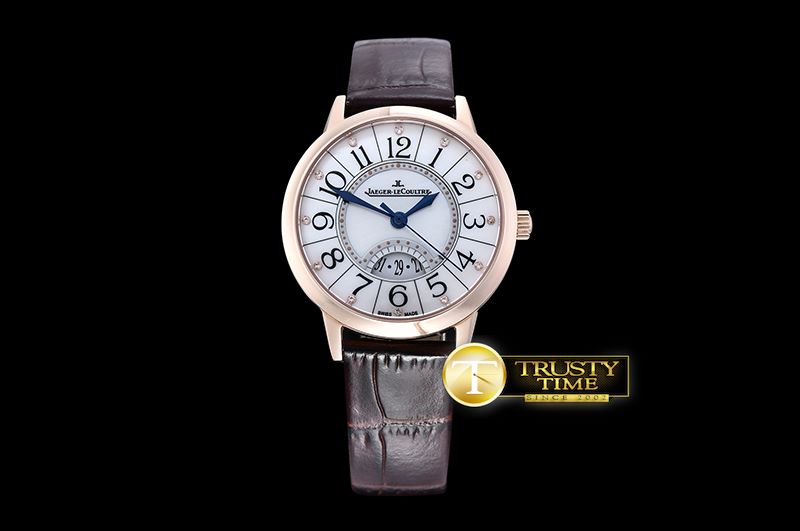예거 르쿨트르 RendezVous Date Ladies RG/LE MOP Diams MY9015 Mod -JL099A