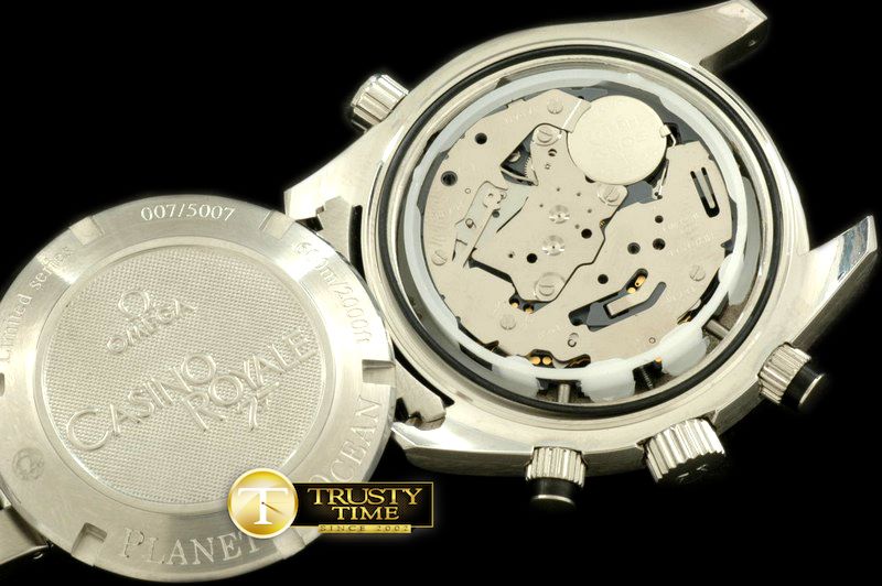 오메가 007 Skyfall Chrono SS/SS Black Jap Qtz -OMG0244