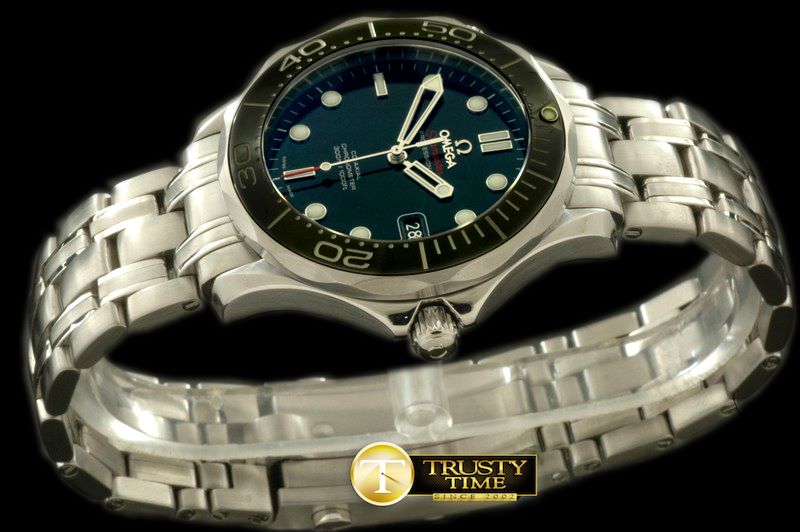 오메가 2012 Seamaster 300M Pro SS/SS Black Swiss Eta -OMG0262