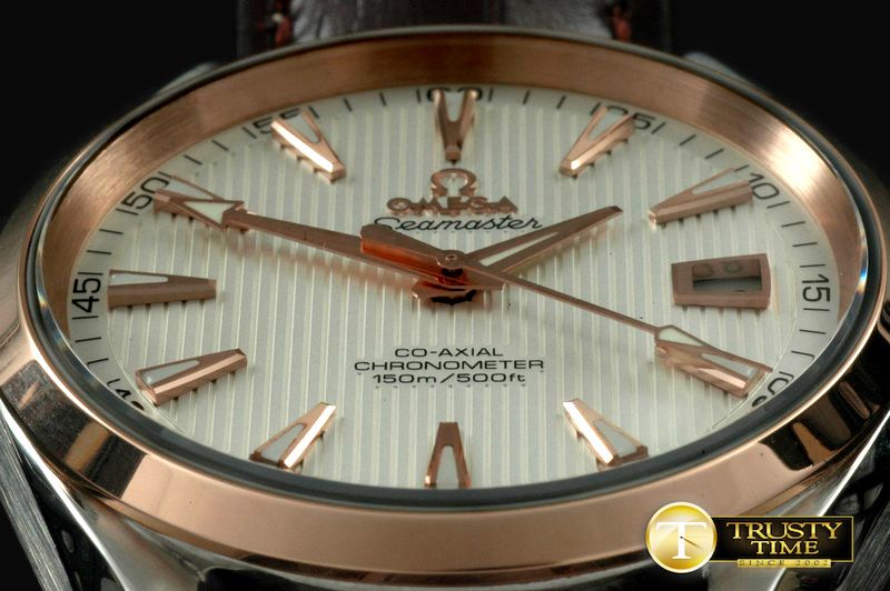 오메가 Aqua Terra Auto SS/RG/LE White Swiss 2836 -OMG0282C