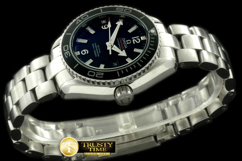 오메가 POcean Ceramic SS/SS Black Swiss Eta 28242 -OMG0301A