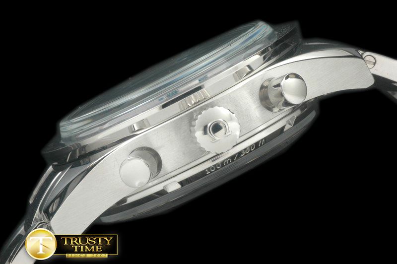 오메가 Speedmaster Broad Arrow SS/SS White Stick A7750 -OMG0370A