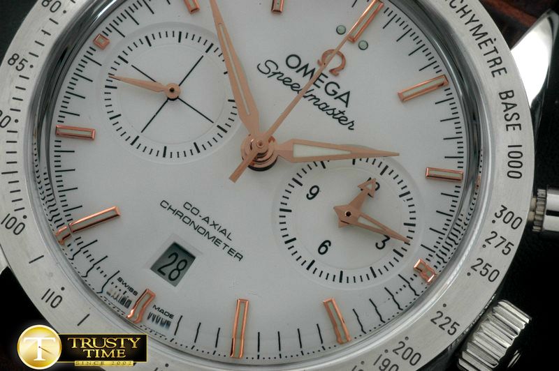 오메가 Speedmaster Broad Arrow SS/LE White Stick A7750 -OMG0371B
