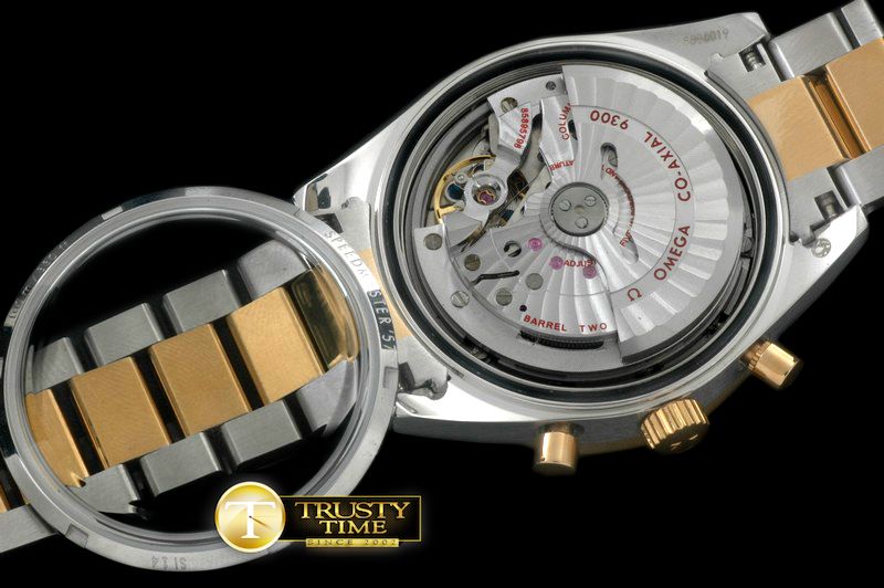 오메가 Speedmaster Moon Watch SS/YG White Stick A7750 -OMG0376A