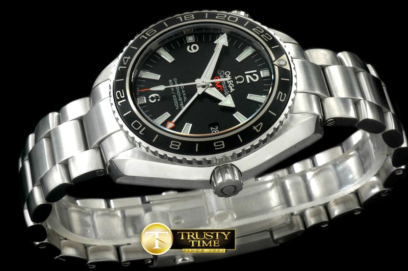 오메가 POcean GMT Ceramic Black SS/SS M8205 -OMG0390