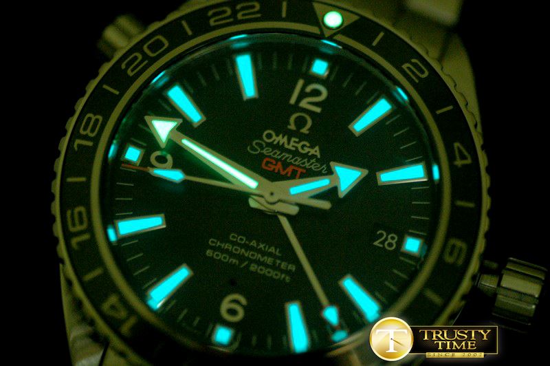 오메가 POcean GMT Ceramic Black SS/SS M8205 -OMG0390