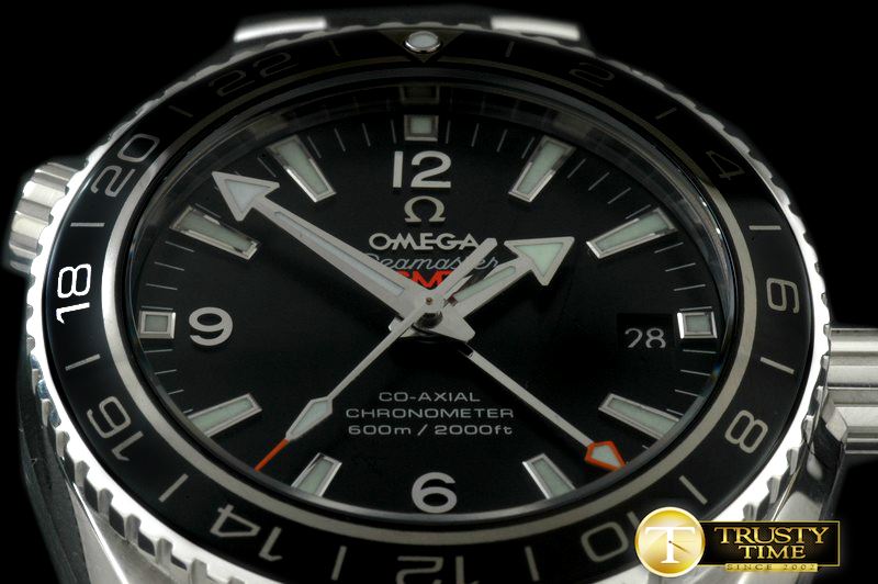 오메가 POcean GMT Ceramic Black SS/SS M8205 -OMG0390