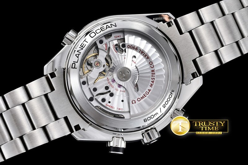 오메가 Planet Ocean Chrono SS/SS JHF Grey A7750 Mod 9900 -OMG0437B