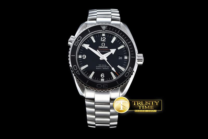 오메가 Planet Ocean 42mm Blk SS/SS Noob Asia 2824 Mod 850 -OMG0443B