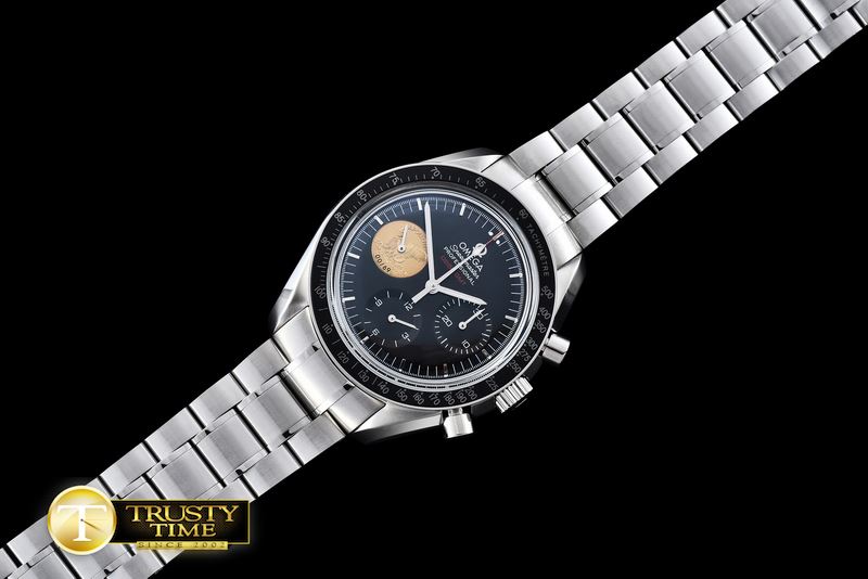 오메가 Apollo 11 Speedmaster SS/SS Black Asia Venus 75 -OMG0452A