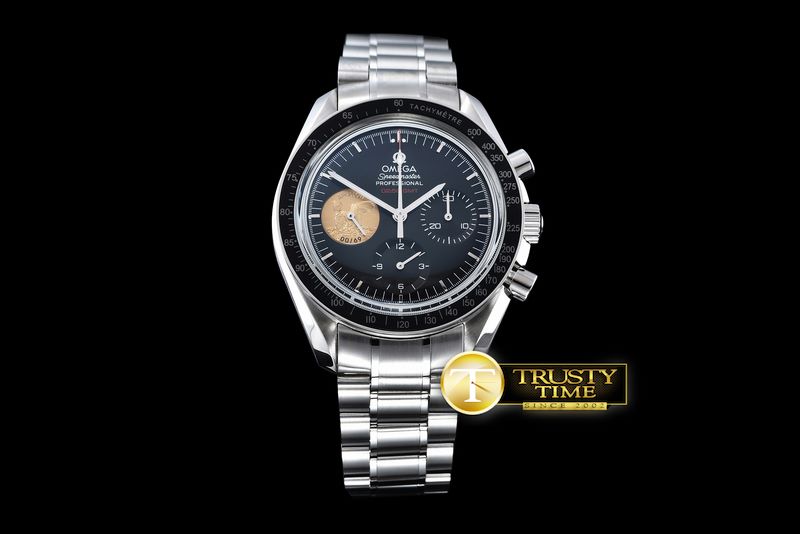 오메가 Apollo 11 Speedmaster SS/SS Black Asia Venus 75 -OMG0452A