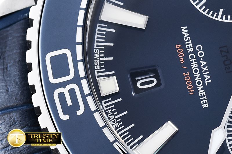 오메가 POcean Chrono JHF SS/RU Blue A7750 -OMG0460D