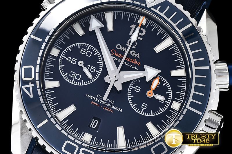 오메가 POcean Chrono JHF SS/RU Blue A7750 -OMG0460D