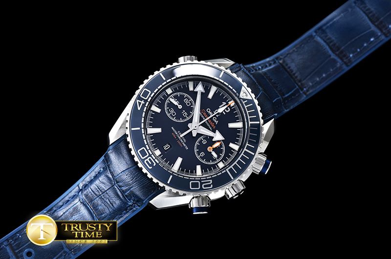 오메가 POcean Chrono JHF SS/RU Blue A7750 -OMG0460D
