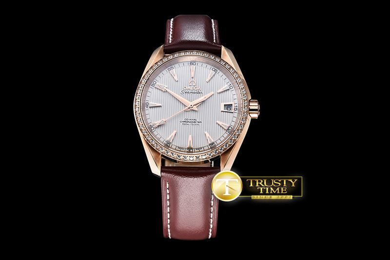 오메가 Aqua Terra 38mm RG/LE2 White Diam A2836 Mod8500 JHF -OMG0464K