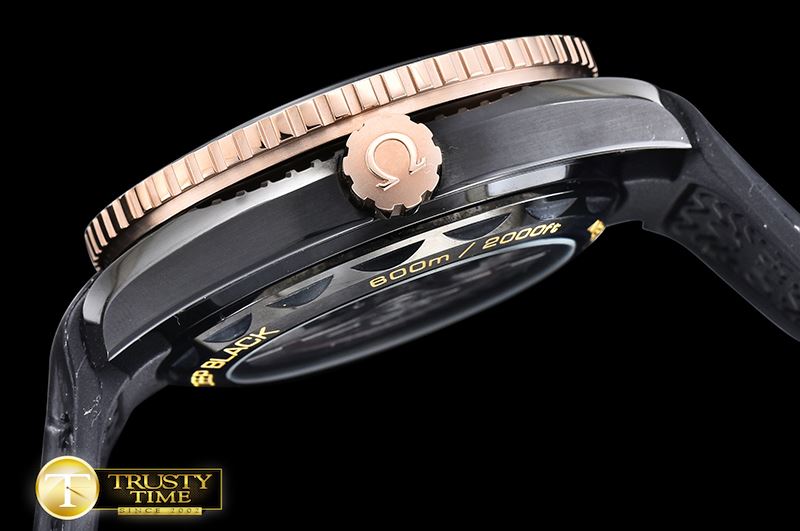 오메가 Planet Ocean GMT Deep Black Sedna PVD/LE A5833 Mod -OMG0487A