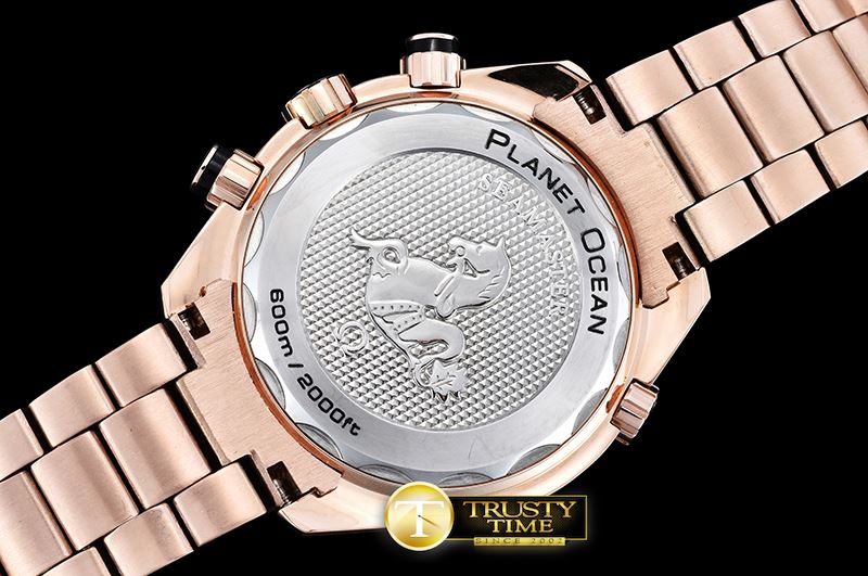 오메가 Basel 2016 POcean Chrono RG/RG Black OS20 Quartz -OMG0489D