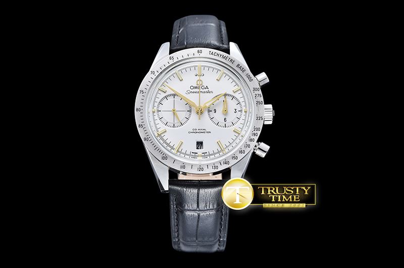 오메가 SpeedMaster '57 SS/LE Wht/Gold JHF Asia 7750 Mod 9300 -OMG0495A