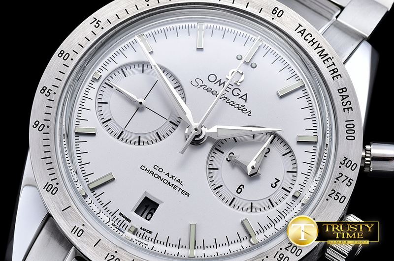 오메가 SpeedMaster '57 SS/SS White JHF Asia 7750 Mod 9300 -OMG0495C
