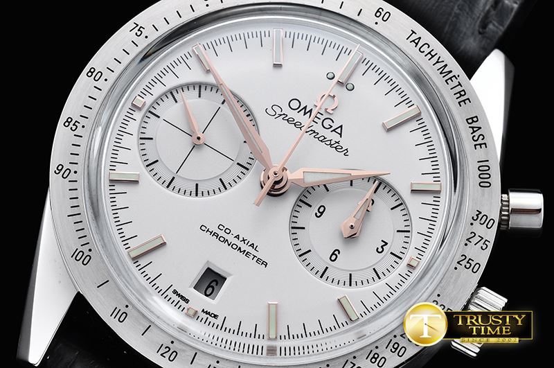 오메가 SpeedMaster '57 SS/LE Wht/RG JHF Asia 7750 Mod 9300 -OMG0496C