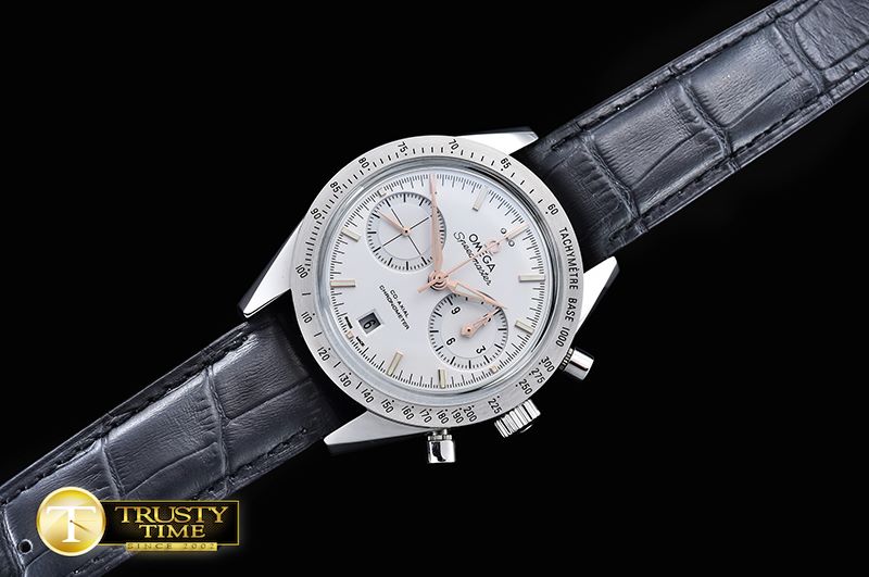 오메가 SpeedMaster '57 SS/LE Wht/RG JHF Asia 7750 Mod 9300 -OMG0496C