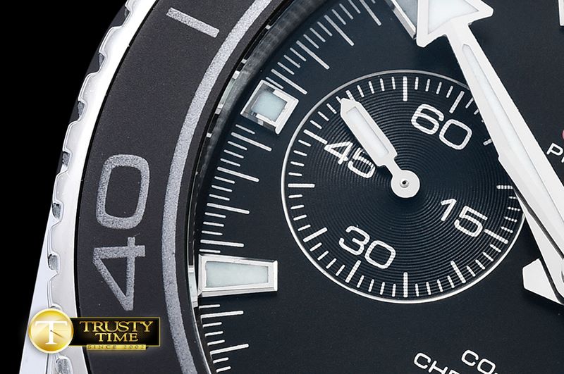 오메가 Planet Ocean 45mm Chrono SS/RU Blk BP A7750 Mod9300 -OMG0502A