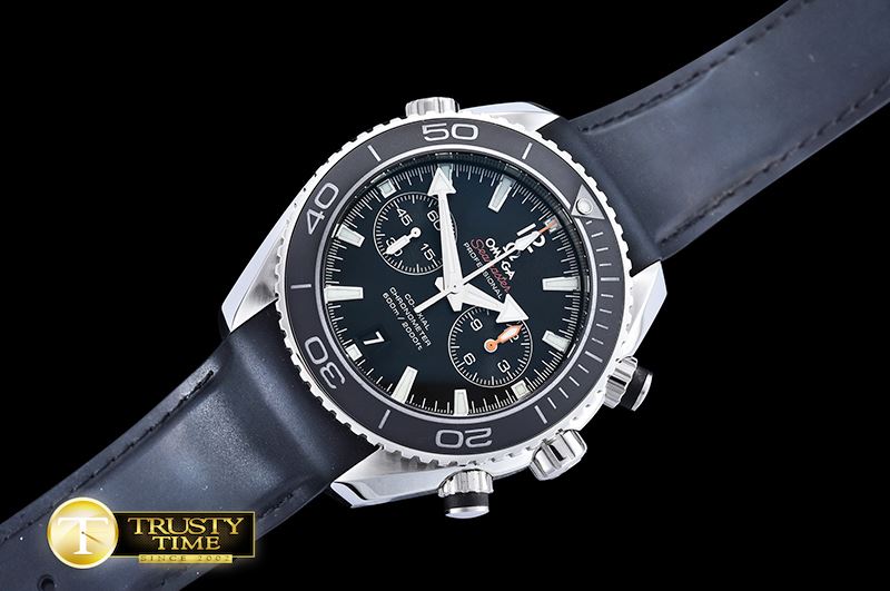 오메가 Planet Ocean 45mm Chrono SS/RU Blk BP A7750 Mod9300 -OMG0502A