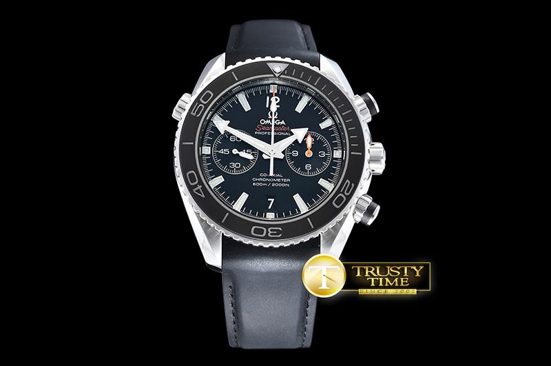 오메가 Planet Ocean 45mm Chrono SS/RU Blk BP A7750 Mod9300 -OMG0502A