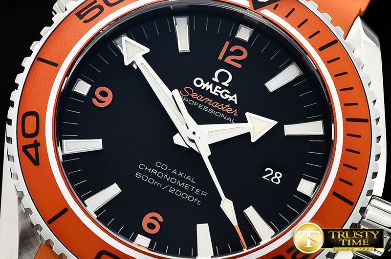 오메가 Planet Ocean 45mm Met Bez SS/RU Orange JHF A2836 Mod -OMG0530E