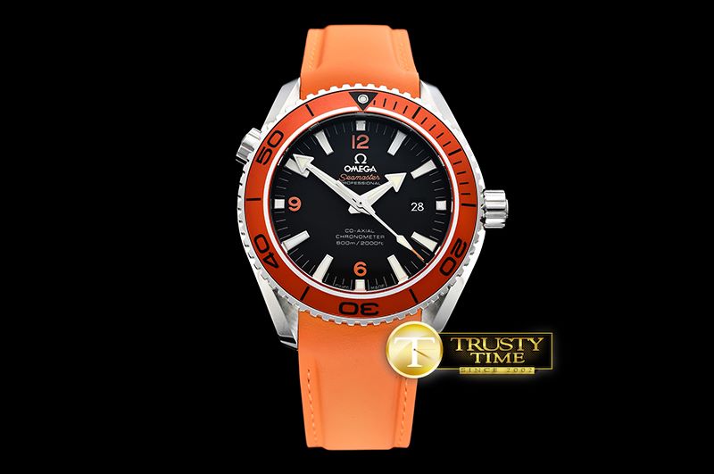 오메가 Planet Ocean 45mm Met Bez SS/RU Orange JHF A2836 Mod -OMG0530E