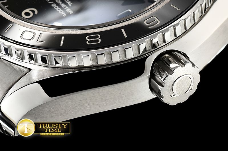 오메가 Planet Ocean 43.5mm GMT SS/SS Black VSF Asia 8605 -OMG0571A