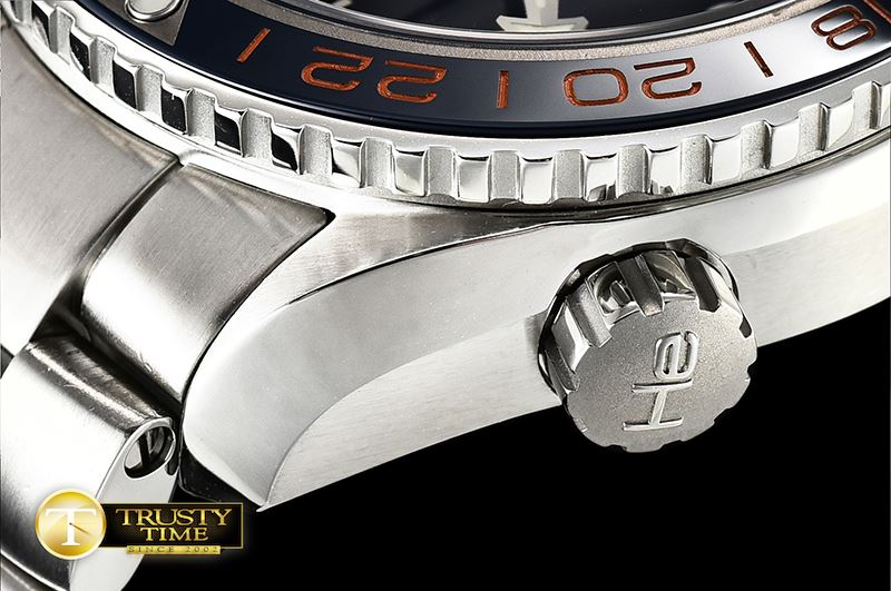 오메가 Planet Ocean 43.5mm GMT SS/SS Blue VSF Asia 8605 -OMG0571B