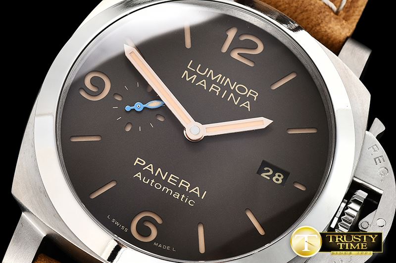 파네라이 PAM1351 Lum. Marina 3 Days TI/LE Brown ZF P9010 Mod -PN1351TLE