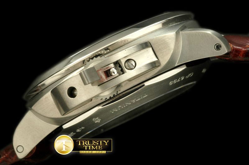 파네라이 UV Pam 351M 1950 3 days Auto TI/LE Brown ST2555 -PN351MLE1