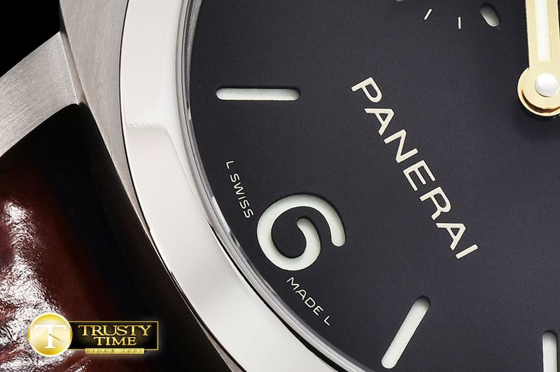 파네라이 PAM351 Q Lum. Marina 3 Days TI/LE Brown VSF P9000 Mod -PN351QLE
