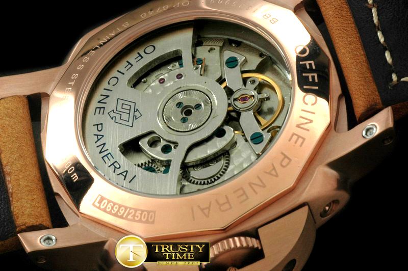 파네라이 Pam 402 1950 10 Days GMT RG/LE Black Asian 23J -PN402LE4