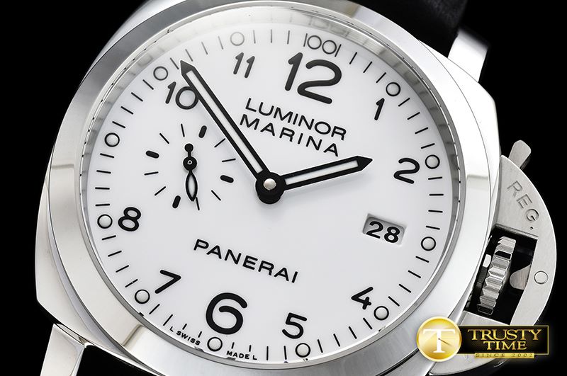 파네라이 PAM499Q 1950 3 Days Auto SS/LE White VSF P9000 Mod -PN499QLE3