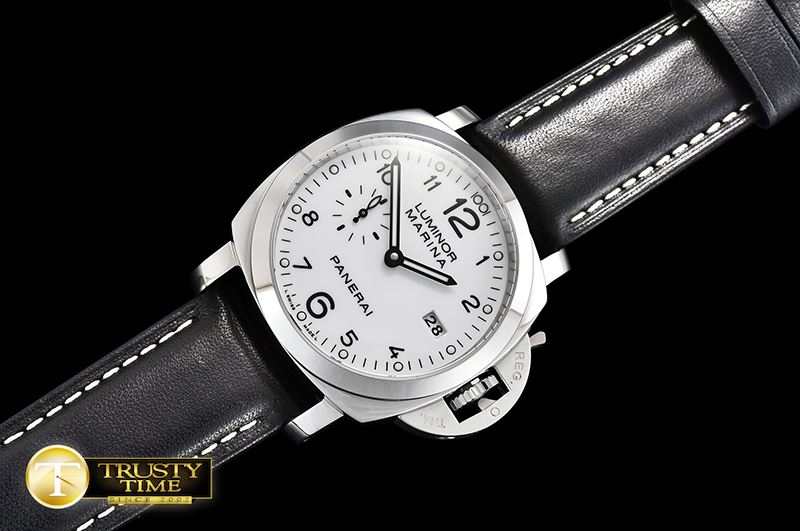 파네라이 PAM499Q 1950 3 Days Auto SS/LE White VSF P9000 Mod -PN499QLE3