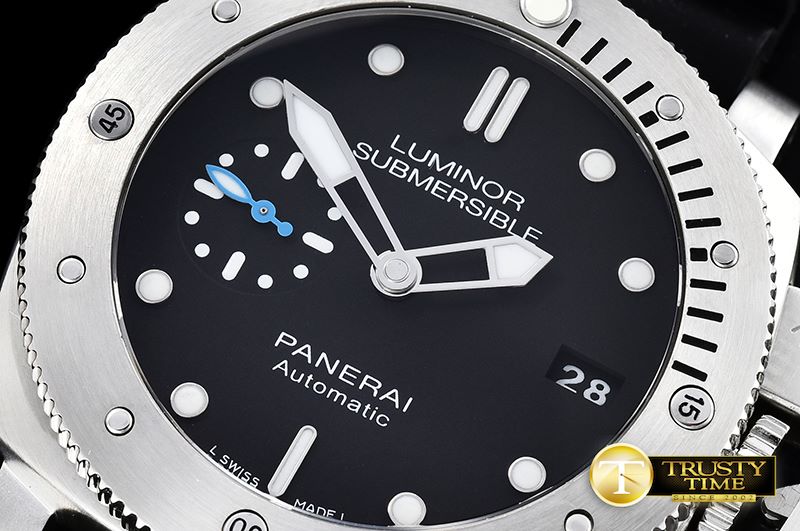 파네라이 PAM682 Lum Sub 1950 3 Day 42mm SS/RU Blk ZF P9010 -PN682TRU