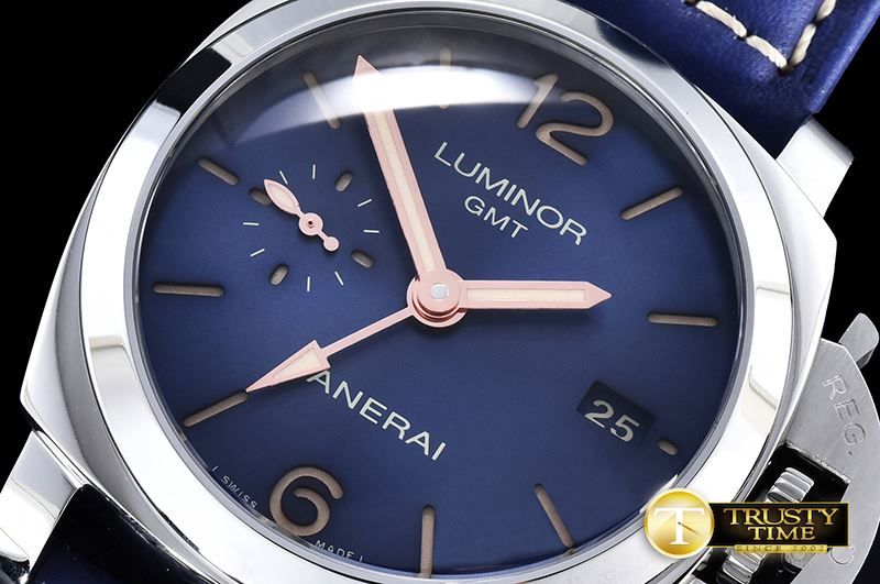파네라이 PAM688 Lum. 1950 3 Days GMT SS/LE Blue VSF P9001 Mod -PN688LE1